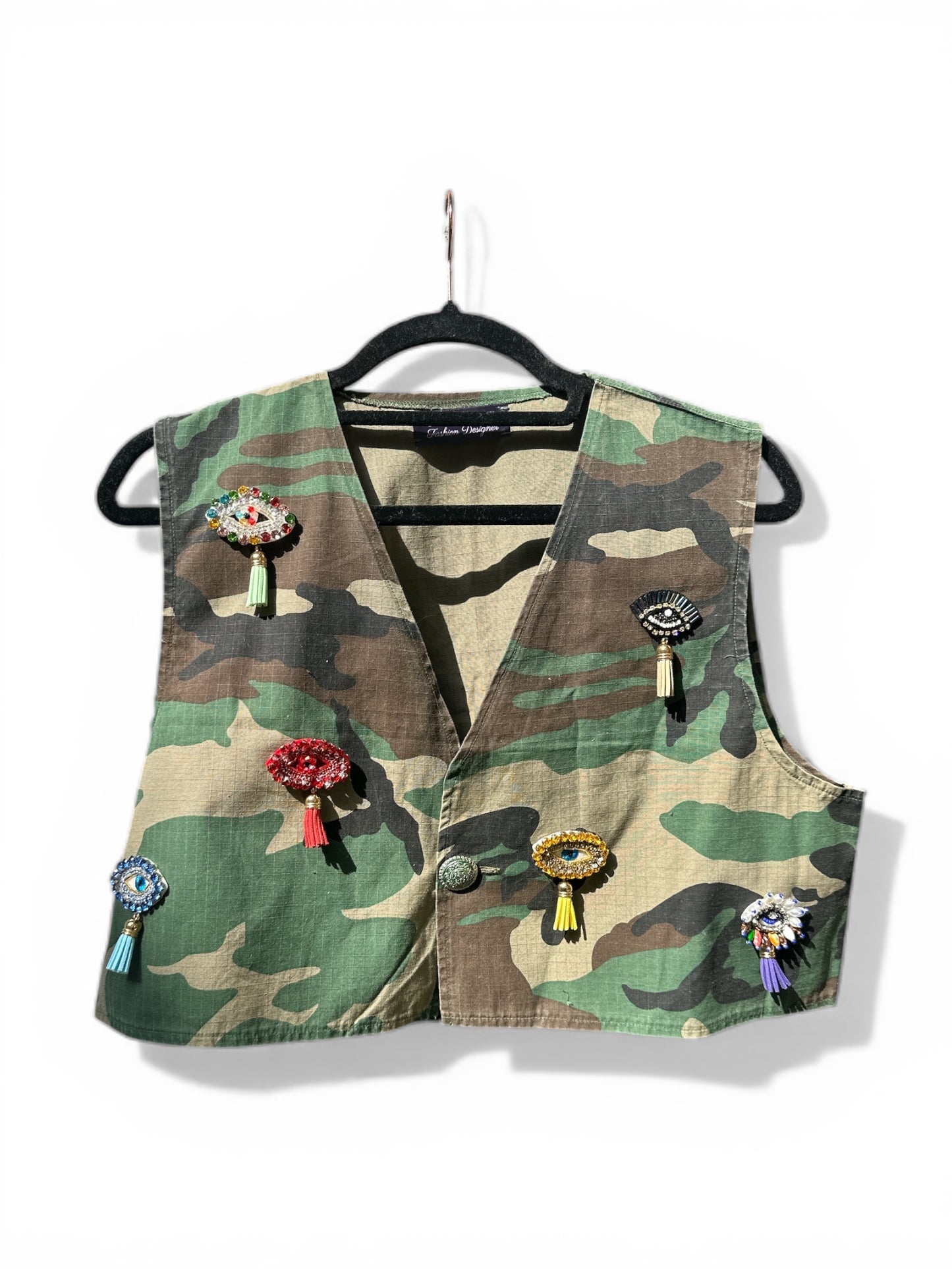 Cropped Gilet “No War”